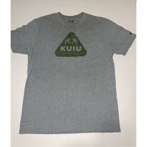 KUIU Shirt Mens Large Gray Short Sleeve Hunting Outdoors Ram Logo